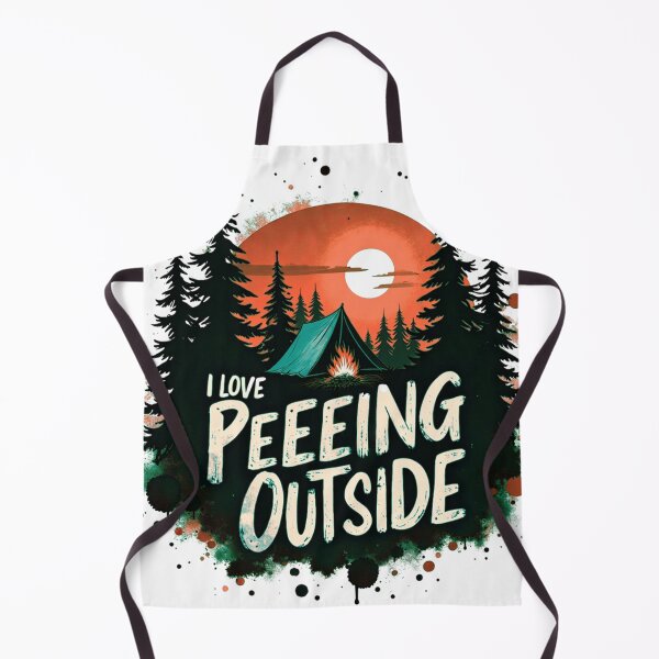 Item preview, Funny Camping T-Shirt Design I Love Peeing Outside Vintage Outdoor Graphic designed and sold by GabeMountainArt.
