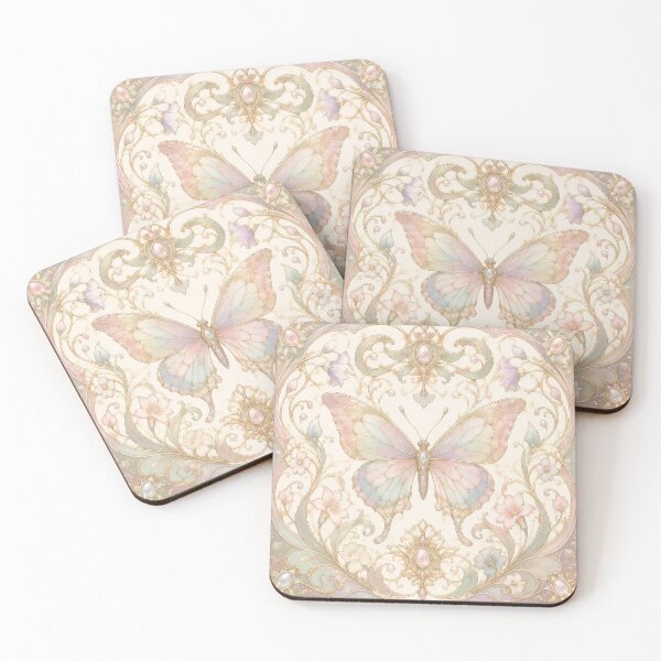 Item preview, Pastel Nouveau Butterfly designed and sold by Adisak-designs.