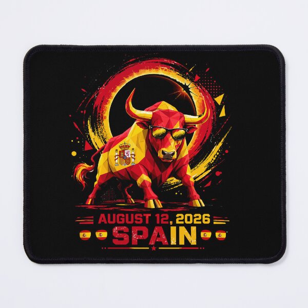 Item preview, Spain Total Solar Eclipse August 12 2026 - Spanish Bull Ring Of Fire Art designed and sold by DreamPup.