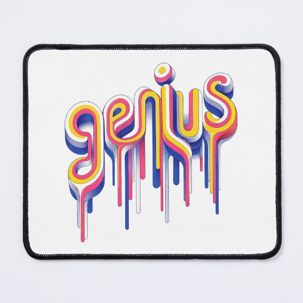 Item preview, Chromaflow Genius: A Retro Ribbon Drip Statement designed and sold by BlissBlvdShop.