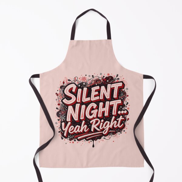 Item preview, Silent Night Yeah Right - Funny Sarcastic Christmas designed and sold by Raw Tigers.