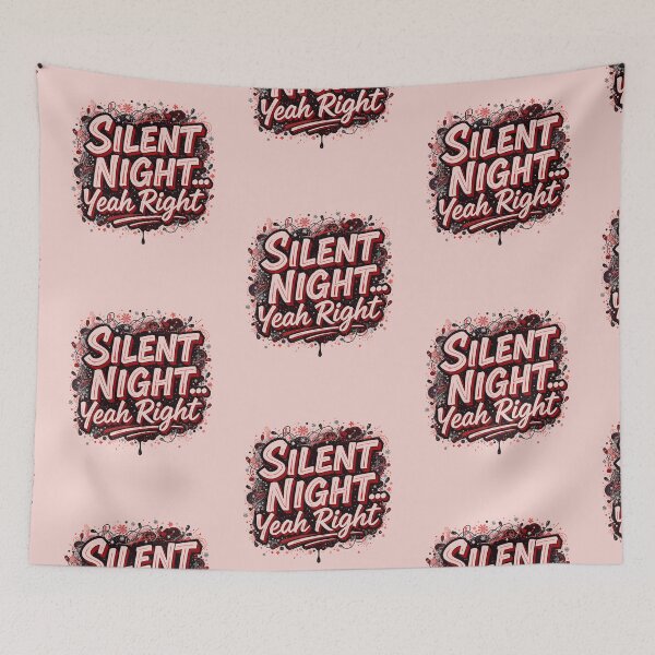Item preview, Silent Night Yeah Right - Funny Sarcastic Christmas designed and sold by Raw Tigers.