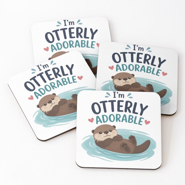 Item preview, I'm Otterly Adorable Cute Otter Design designed and sold by Cerys-GS.