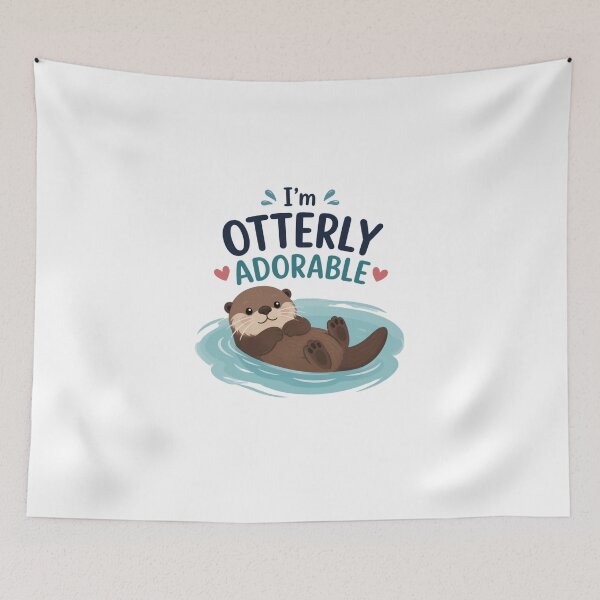 Item preview, I'm Otterly Adorable Cute Otter Design designed and sold by Cerys-GS.