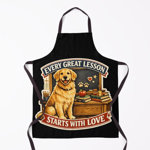 Item preview, Every Great Lesson Starts With Love Golden Retriever Teacher Dog Lover Gift designed and sold by Sahil Randhawa.