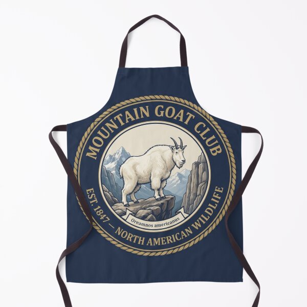 Item preview, Mountain Goat Club Vintage Badge North American Wildlife designed and sold by CalmCapy Co.