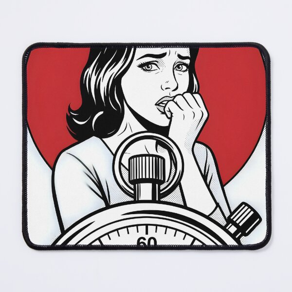 Item preview, The Clock Is A Hunter Minimalist Horror Poster designed and sold by DuckOddity.