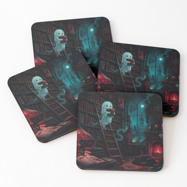 Item preview, Bookish Library Ghost designed and sold by Shelley Loewnau-Jones Studio.