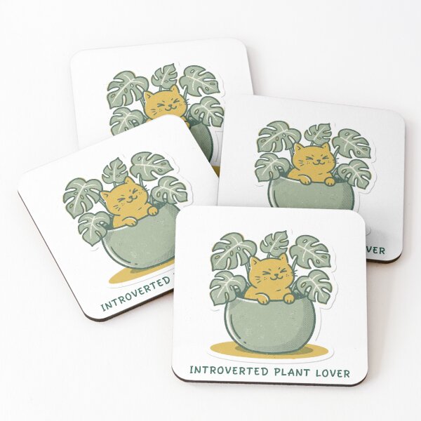 Item preview, Cute Cat in Monstera Plant Pot Retro Indie Aesthetic Sticker designed and sold by AZABSTORE.
