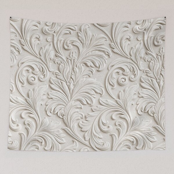 Item preview, Minimalist White Petal Relief Art designed and sold by Piotrek0001.