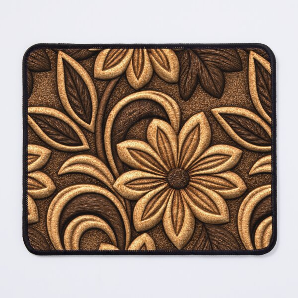 Item preview, Warm Earthy Floral Wood Carving designed and sold by Piotrek0001.