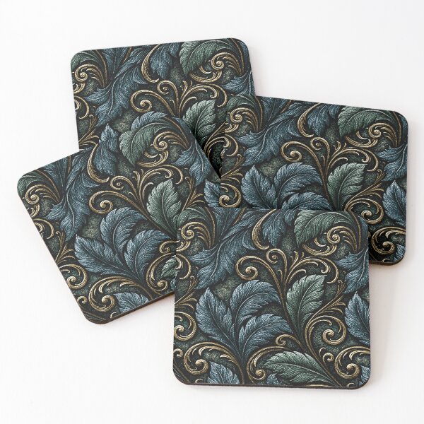 Item preview, Antique Gold Fern Relief Design designed and sold by Piotrek0001.