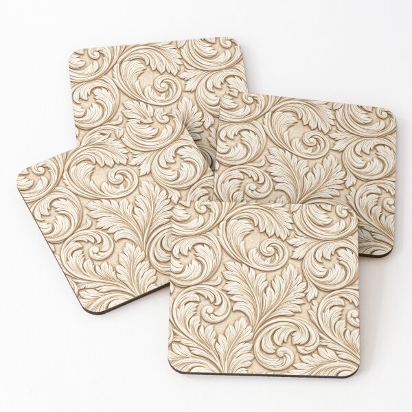Item preview, Cream Victorian Scrollwork Relief designed and sold by Piotrek0001.
