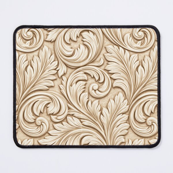 Item preview, Cream Victorian Scrollwork Relief designed and sold by Piotrek0001.