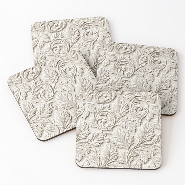 Item preview, Pearl White Ornate Floral Carving designed and sold by Piotrek0001.