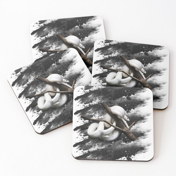 Item preview, White Snake Grunge Design – Elegant Reptile Art for Snake Lovers designed and sold by BULAIR89.