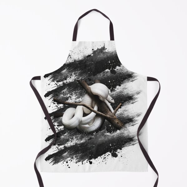 Item preview, White Snake Grunge Design – Elegant Reptile Art for Snake Lovers designed and sold by BULAIR89.