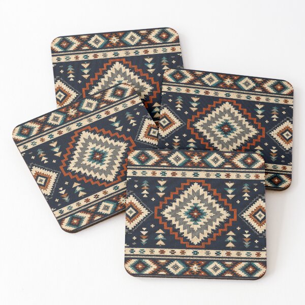 Item preview, Navajo Tribal Blanket Pattern | Southwestern Boho Western Art designed and sold by BrainCurves.