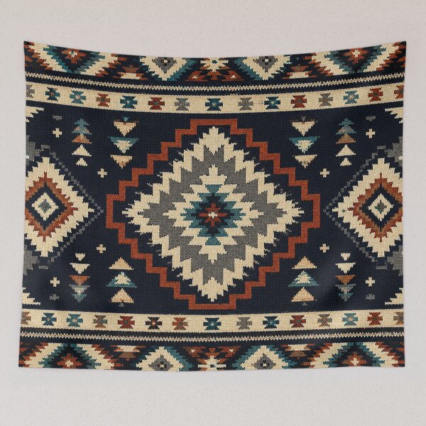 Item preview, Navajo Tribal Blanket Pattern | Southwestern Boho Western Art designed and sold by BrainCurves.