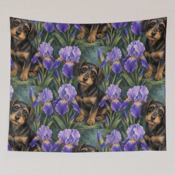 Item preview, Purple Iris Pup designed and sold by Stubblejumper Artworks.