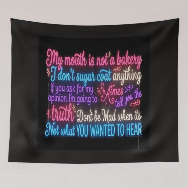 Item preview, My mouth is not a bakery designed and sold by Linders Lucious Looks.