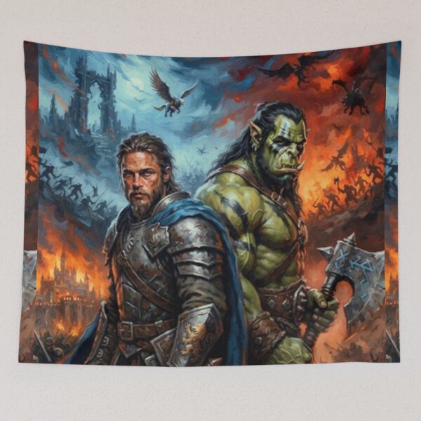Item preview, Warcraft Fantasy Battle Fine Art Tribute designed and sold by Art's Diner.