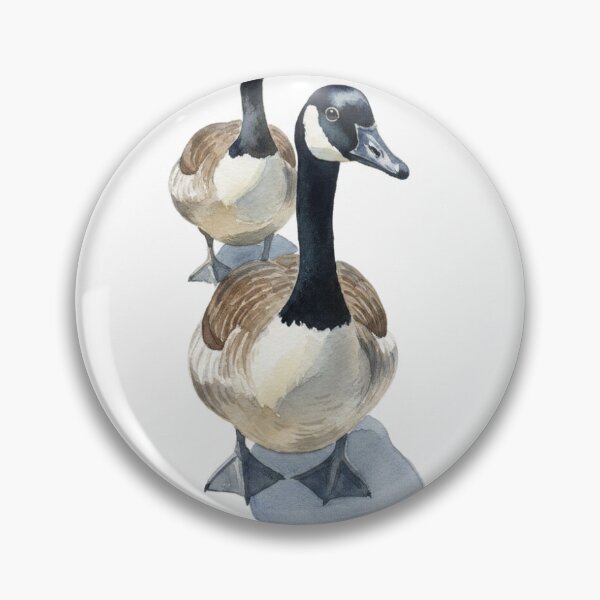 Item preview, Pair of Canada Geese Watercolor Art Print designed and sold by KaleChub.