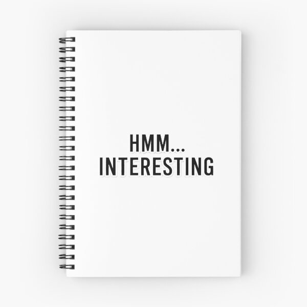 Item preview, Copy of HMM INTERESTING Funny Typography Quote Sticker designed and sold by Khokha80.