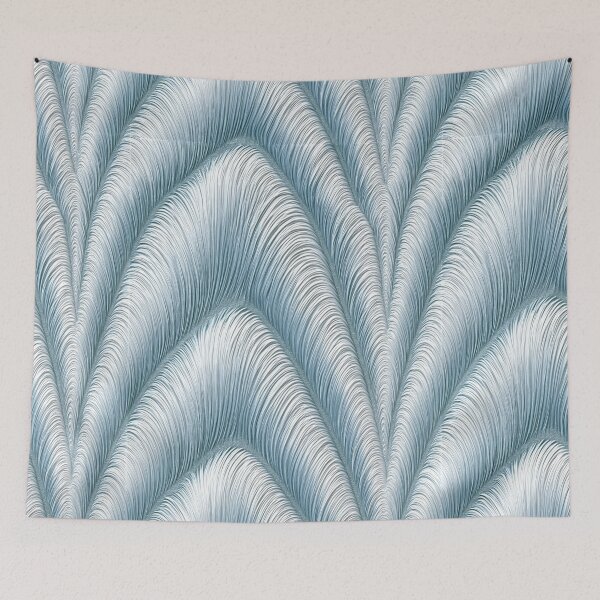Item preview, Icy Blue Silk Fold Relief Art designed and sold by Piotrek0001.