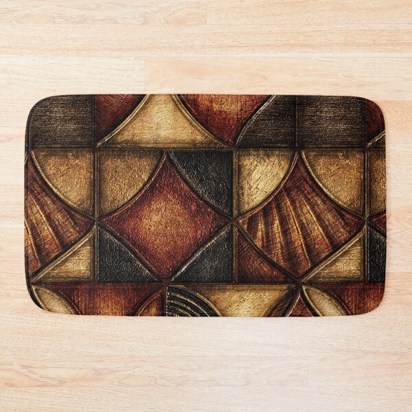Item preview, Rustic Copper Geometric Tiles Relief designed and sold by Piotrek0001.