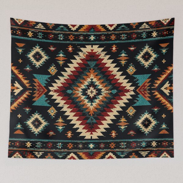 Item preview, Rustic Western Geometric Pattern | Southwestern Textile Design designed and sold by BrainCurves.