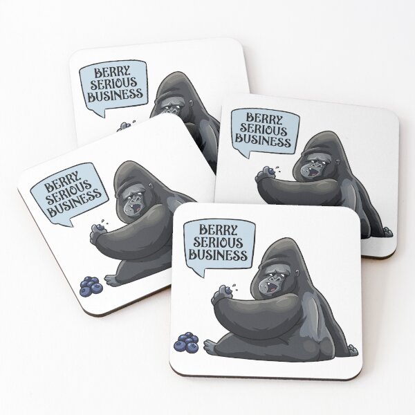 Item preview, Berry Serious Business Gorilla designed and sold by MoukchaSpot.