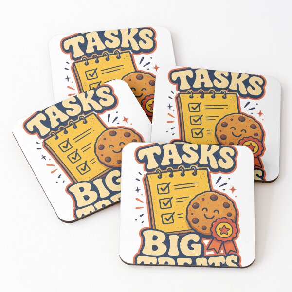 Item preview, Tiny Tasks Big Treats Funny Reward Graphic designed and sold by good-graffity.