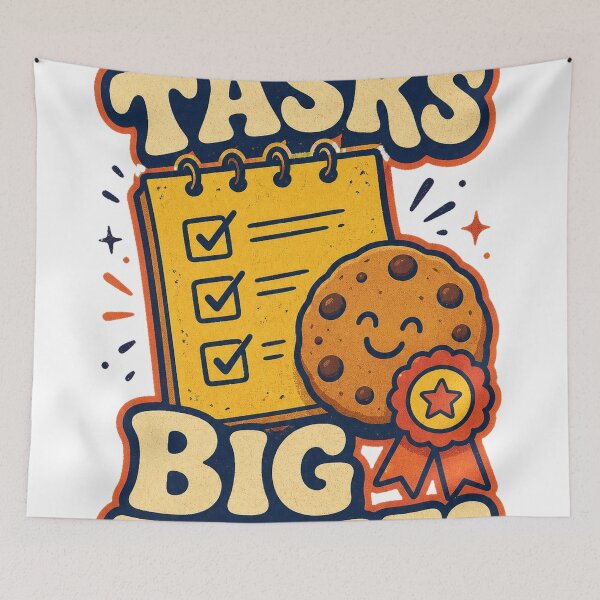 Item preview, Tiny Tasks Big Treats Funny Reward Graphic designed and sold by good-graffity.