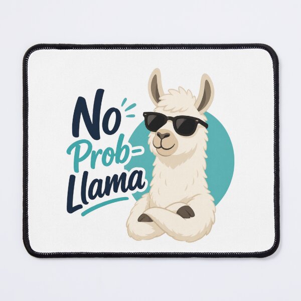 Item preview, No Prob Llama Cool Llama Illustration designed and sold by Cerys-GS.