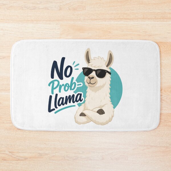 Item preview, No Prob Llama Cool Llama Illustration designed and sold by Cerys-GS.