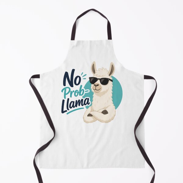 Item preview, No Prob Llama Cool Llama Illustration designed and sold by Cerys-GS.
