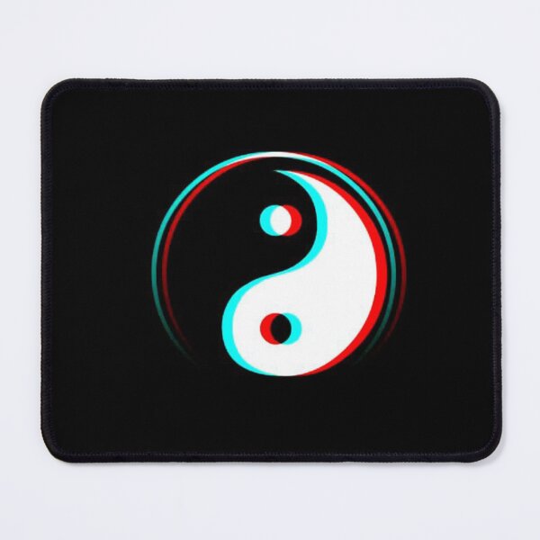 Item preview, 3D Glitch Yin Yang Anaglyph Symbol Art designed and sold by Jimakmo.