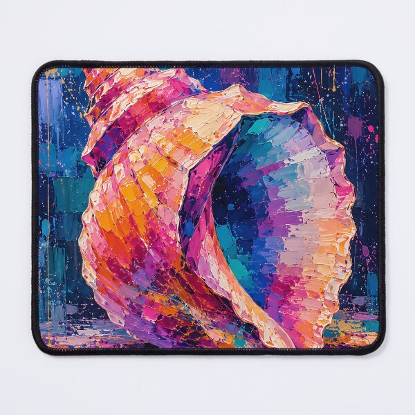 Item preview, Colorful Seashell Abstract Oil Painting Art designed and sold by Rahma-yehia23.