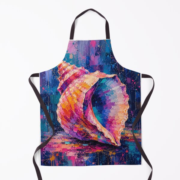 Item preview, Colorful Seashell Abstract Oil Painting Art designed and sold by Rahma-yehia23.