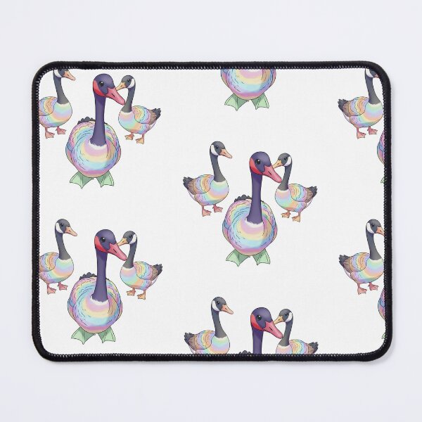 Item preview, Pastel Rainbow Canada Geese Art Print designed and sold by KaleChub.