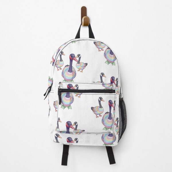 Item preview, Pastel Rainbow Canada Geese Art Print designed and sold by KaleChub.