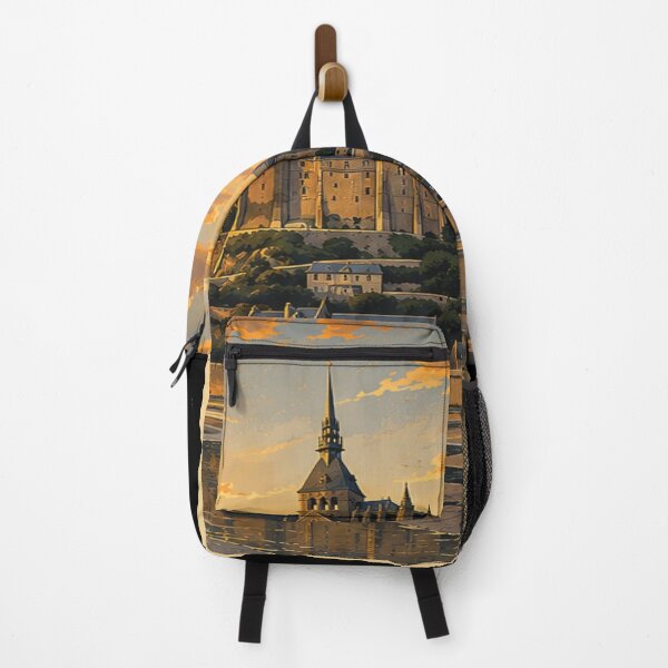 Item preview, Mont-Saint-Michel Historic Landscape Poster | Medieval France Landmark | France Wall Art designed and sold by GnuArt.