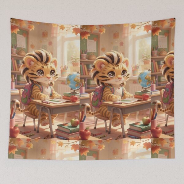 Item preview, Little Tiger’s Autumn Classroom — A Tiny Student With Big Dreams designed and sold by TreatLLC.