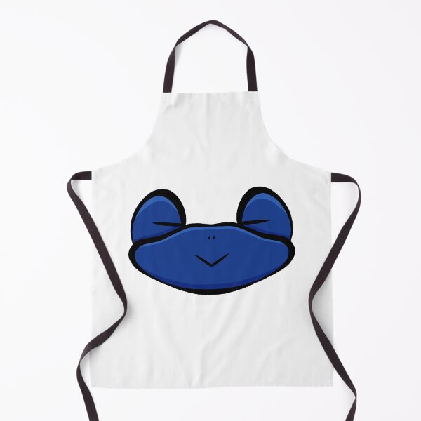 Item preview, Cute Sleepy Frog Face Blue – Minimalist Kawaii Sticker Art designed and sold by davidmalec.