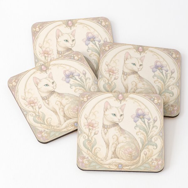Item preview, Pastel Nouveau Cat designed and sold by Adisak-designs.