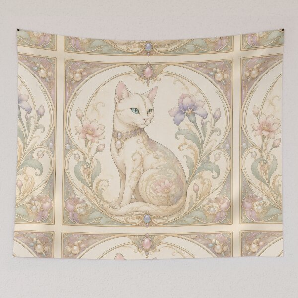 Item preview, Pastel Nouveau Cat designed and sold by Adisak-designs.
