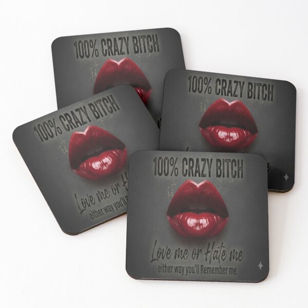 Item preview, 100% Crazy Bitch designed and sold by Linders Lucious Looks.