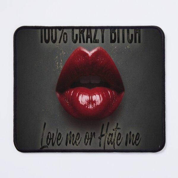 Item preview, 100% Crazy Bitch designed and sold by Linders Lucious Looks.