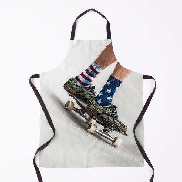 Item preview, Skater with her American socks at the skatepark designed and sold by elcarnero.